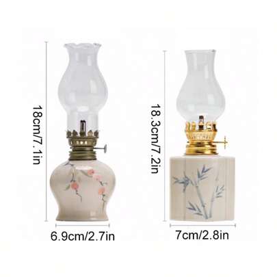 Cirelle 1 szt. Ceramiczna lampa naftowa, ceremonia herbaty, atmosfera, świeca, stare masło, oświetlenie, dekoracja (bez oleju do lamp) najlepsze prezenty, wystrój domu, wystrój pokoju