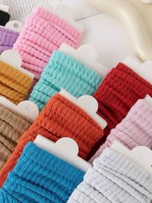 3/6/10/14双女士丝袜叠穿袜糖果色白袜黑袜柔软舒适耐穿好用适合居家办公户外穿着随机发货 - 彩色 - 查看 2