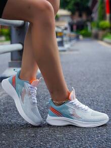 2024 New Fashion Women Outdoor Sports Casual Shoes, Cushioning, Comfortable, Breathable And Odor Resistant - White - View 2