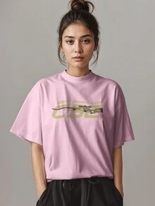 T-Shirt Skin AWP Dragon Lore Game Fluxo FX REF 2014 - Màu Hồng baby - Xem 4