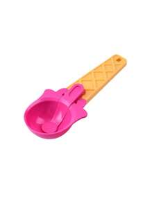 cuchara de plastico forma helado reposteria helado - Rosa - Ver 1