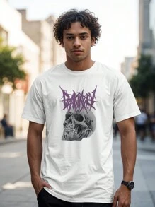 Camiseta Camisa Caveira Gótica Rock Punk Old Skool Ref 2096 VEST NERD