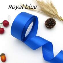 1 条 4 厘米宽 x 25 码彩色缎带，适用于蛋糕、礼品、缝纫、婚礼、DIY、蝴蝶结、圣诞节和节日装饰、圣诞节 - 彩色 - 查看 4