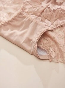 FOVTY 3 piezas Bragas de encaje sexy para mujer de talla grande