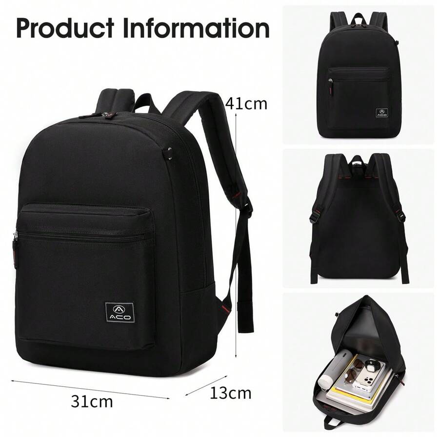 ACO REINFORCED DAY TO DAY BACKPACK - Black - View 1