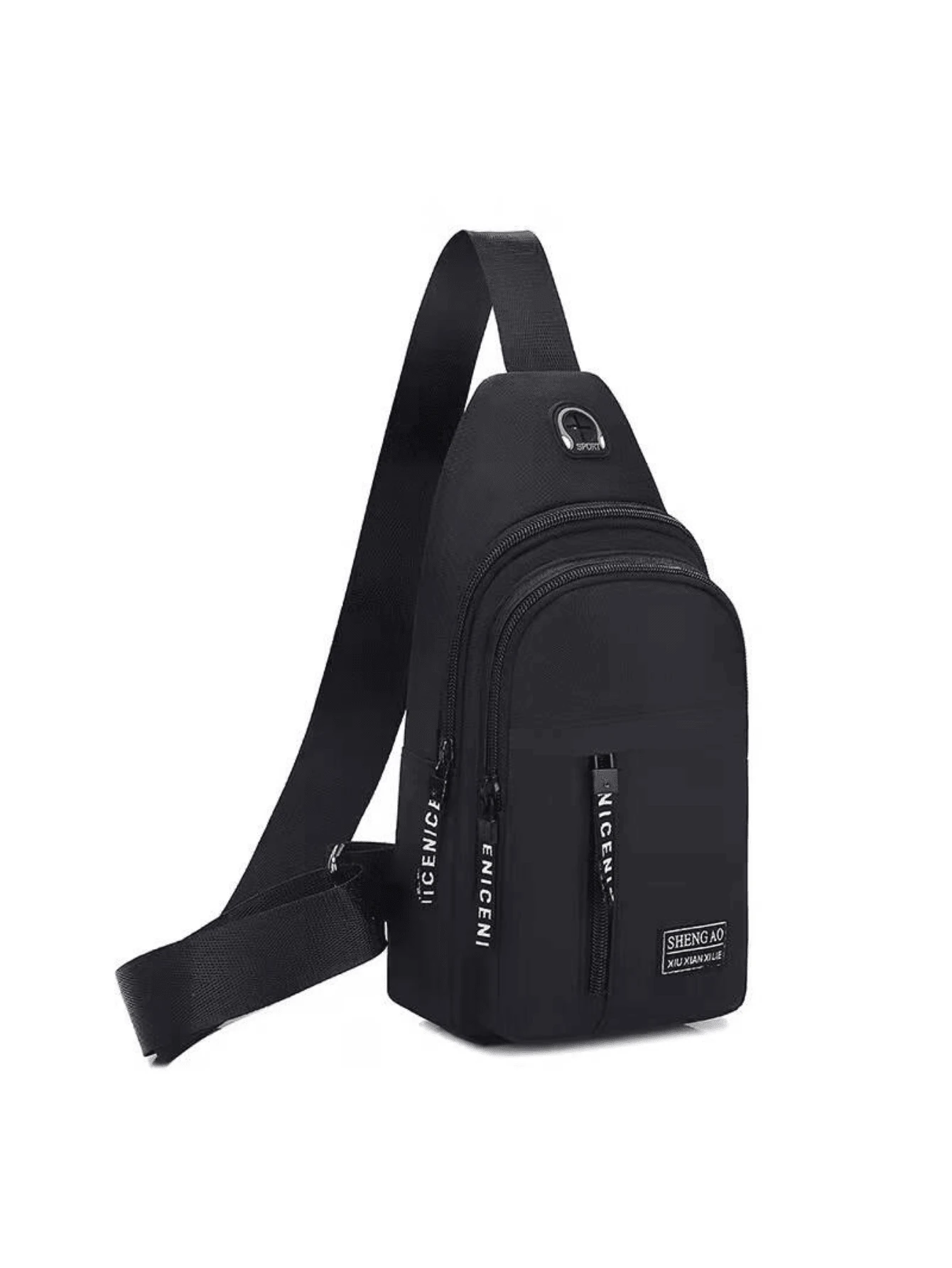 Men's Waterproof Backpack Small Shoulder Bag - 白色 - 查看 1