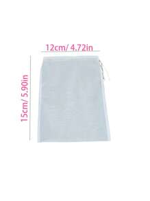 1 pièce Sac filtrant pour lait de soja, filtre à tamis fin pour centrifugeuse domestique, sac filtrant pour passoire de cuisine - Blanc - Voir 20