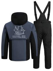 Set de 2 piezas de ropa deportiva estilo novio para hombre, traje deportivo y recreativo profesional, conjunto de esquí estilo novio para hombre, parte superior y Bottom HX397-1