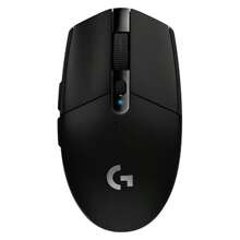 Logitech G304 时尚无线鼠标，游戏鼠标，轻薄便携，适用于笔记本电脑、台式电脑、安卓手机、平板电脑、iPad 等多种设备（黑色） - 黑色 - 查看 1