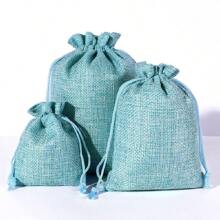 20 件，6 种尺寸，20 种颜色，黄麻粗麻布礼品袋，可重复使用的储物袋珠宝袋化妆包带拉绳，适用于珠宝、化妆品、工艺品、派对、婚礼、圣诞节、亚麻包装袋、圣诞节情人节 - 彩色 - 查看 17