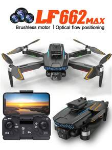 LF662，新品，无刷电机，无人机，三摄像头，光流悬停，智能避障，高清航拍，遥控飞机，随机配件颜色 - 多色 - 查看 2