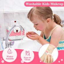 Kids Makeup Kit And Jewelry Set For Girl, Toys For Girls Ages 3 4 5 6 7 8 9 10, Ideal Gifts For Girls - Pink - View 4