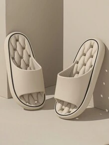 Busylion Women's Leaky Home Slippers Simple Non-Slip Slippers Simple Casual Style Sandals Indoor Bathroom Home Ladies Sandals Slippers