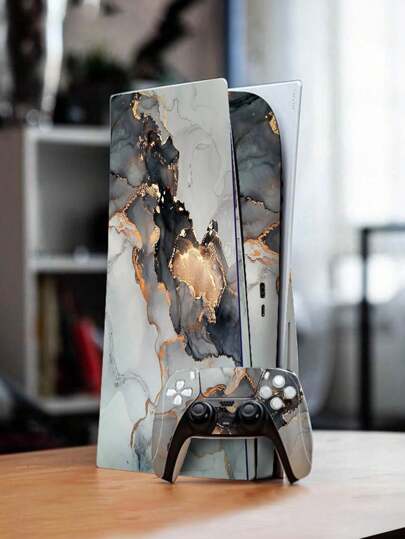 1 Set (3pcs) Game Console Skin Decals Stickers Compatible With  PS5 Disc Edition