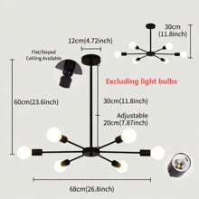 1pc Minimalist Nordic Style Modern Dining Room/Living Room Ceiling Lamp, Without Light Bulb