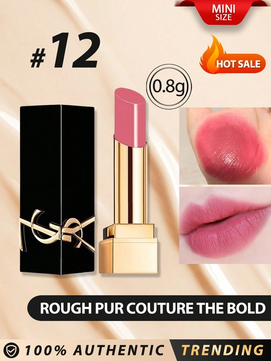 Yves Saint Laurent [ميني] روج بور كوتور ذا بولد رقم 12 نو إنكونغرو 0.8جرام طويل الأمد ، مرطب ، لا يتلاشى. صبغة عالية مع نهاية لامعة. مُنقَّع ب- 40٪ من المكونات المعتنية ، مثل: مستخلص بتلات الخشخاش الأحمر ذو التأثير المنعم وزيت بذور العنب للشعور بالراحة.