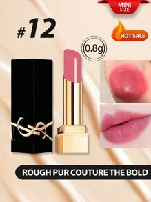 Yves Saint Laurent [ميني] روج بور كوتور ذا بولد رقم 12 نو إنكونغرو 0.8جرام طويل الأمد ، مرطب ، لا يتلاشى. صبغة عالية مع نهاية لامعة. مُنقَّع ب- 40٪ من المكونات المعتنية ، مثل: مستخلص بتلات الخشخاش الأحمر ذو التأثير المنعم وزيت بذور العنب للشعور بالراحة.