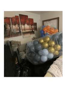 1 szt. 250*150 cm Duża torba na balony świąteczne, przezroczysta plastikowa torba do przechowywania, wielokrotnego użytku wytrzymała torba transportowa na balony na choinkę, Boże Narodzenie