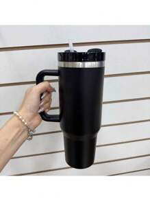 40OZ/1.2L 带手柄保温杯瓶 1200ml 标准*E* 水瓶带吸管玻璃杯大号杯版 - 普雷圖 - 查看 2