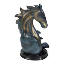 Wine Bottle Holder Wine Racks Tabletop Horse Statue As Home Kitchen Wine Cellar Decorative Storage Organizer, Horse Sculpture Horse Decor Horse Gifts For Girls Men Women - 藏蓝色 - 查看 5