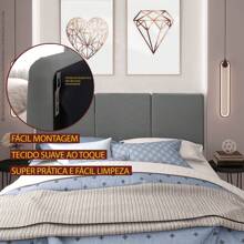 BIGSONO BRAND SOFHIA DOUBLE HANGING HEADBOARD 1.40 - 灰色 - 查看 2