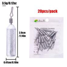 HENGJIA Drop Shot Fishing Weights, Pencil Weights Fising Sinkers No Snag Drop Shot Rig Skinny Sinkers For Bass Saltwater Freshwater - Multicolor - View 15