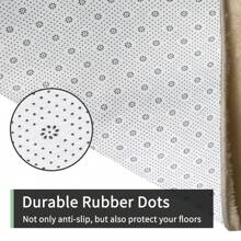 Treeboy Fluffy Area Rug Thick & Shaggy Carpet For Living Room & Bedroom Floor, Home Decor Anti-Slip Soft Carpet Floor Mat - Beige - View 5