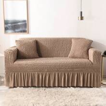 1/2/3/4 Seater Bubble Gauze With Skirt Hem Sofa Cover All Inclusive All Season Universal Modern And Minimalist Sofa Cushion Slouchy And Elastic Sofa Cover Anti Slip Sofa Cover Gifts Birthday Graduation - Multicolor - View 11