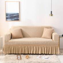 1/2/3/4 Seater Bubble Gauze With Skirt Hem Sofa Cover All Inclusive All Season Universal Modern And Minimalist Sofa Cushion Slouchy And Elastic Sofa Cover Anti Slip Sofa Cover Gifts Birthday Graduation - Multicolor - View 23