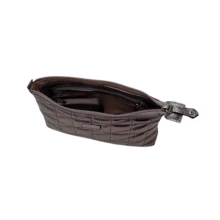 Women's Genuine Leather Crossbody Bag With Quilted Internal Pocket Ready For Delivery - 銀色 - 查看 6