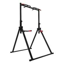 WANLECY Adjustable Pull Up Bar Dip Station For Home Gym Strength Training Workout 440lbs - Black - View 7