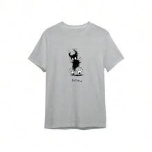 Hollow Knight T-Shirt Game Game Unisex Male Female 100% Cotton Top Premium Streetwear New Release Fast Shipping Various Colors!! Plus Size - Xám - Xem 1