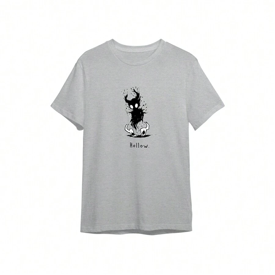 Hollow Knight T-Shirt Game Game Unisex Male Female 100% Cotton Top Premium Streetwear New Release Fast Shipping Various Colors!! Plus Size - Xám - Xem 1