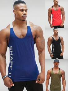 Playera Sin Mangas Hombre Correr y Uso Diario Ropa de Gimnasia,Playeras de Hombre Deportiva sin Mangas,Camisas de Hombre gym de Moda Masculina para Fitness - Verde militar - Ver 5