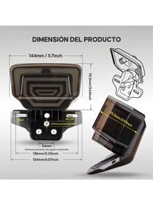 Luz Trasera Moto Faro Trasero Universales Stop Luces - Amarillo - Ver 2