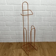 Toilet Paper Holder For Bathroom And Laundry Room Toilet Paper Holder Floor Organizer Luxury Paper - 銅色 - 查看 5