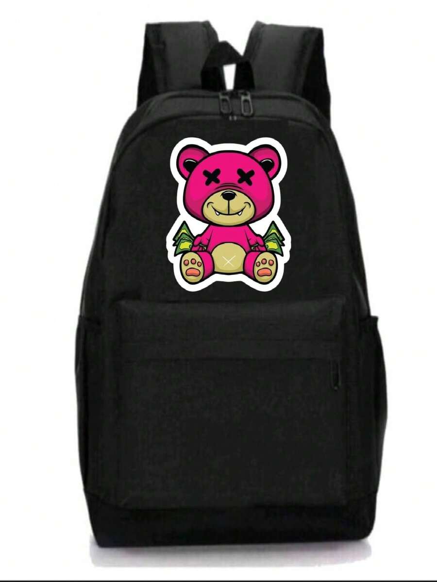Large School Backpack, Very Spacious And Very Resistant, Immediate Shipping - Negro - Ver 1