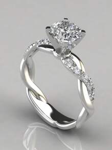 1 pièce Bague de mariage/fiançailles de style bohème luxueuse, créative et brillante avec design unique, convient pour un port quotidien pour femmes