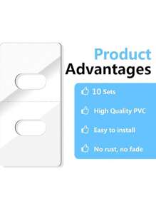 10pcs/Pack Vertical Blind Repair Kit, Transparent Replacement Vanes For Window Blinds