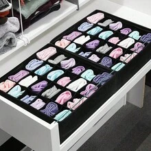 1 hộp đựng đồ lót, tủ quần áo gia dụng đơn giản và hộp đựng ngăn kéo đựng đồ lót, tất, áo ngực và quần lót, đồ trang trí mùa thu, đồ trang trí lễ hội, đồ trang trí phòng, đồ trang trí nhà, đồ trang trí mùa thu, đồ trang trí phòng ngủ - màu đen - Xem 6