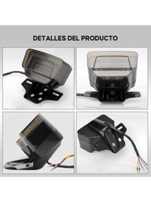 Luz Trasera Moto Faro Trasero Universales Stop Luces - Amarillo - Ver 3