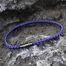 A级龙骨绳手链男女幸运红线手链吸引微磁力情侣手链招财旺运手链 - 藏蓝色 - 查看 3