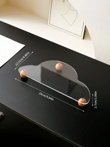 1 件不对称亚克力珠宝展示托盘收纳盒，家居化妆品/化妆品/小饰品收纳架圣诞礼物 - 無色 - 查看 13