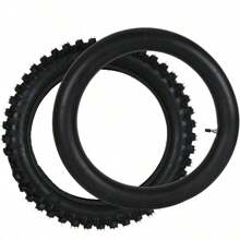 90/100-16 Rear Tire + Tube Complete Set For Off Road Dirt Pit Bike Motocross Enduro USA STOCK - Black - View 3