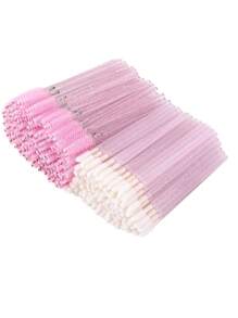 100pcs Disposable Eyelash Brush & Lip Brush, Lipstick And Lip Gloss Applicator Suitable For Eyebrow And Eyelash Extension Makeup Kit,Makeup,Cheap,Room Decor,Vanity,Travel,Bedroom,Makeup Accessories