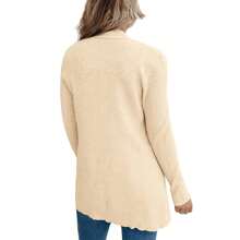 Womens Open Front Cardigans Casual Long Sleeve Classic Knit Sweater Outerwear With Pockets