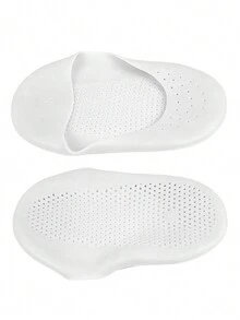 yuluan 1 cặp vớ giữ ấm chân bằng silicon giữ ẩm, vớ giữ ấm chân thoáng khí có lỗ, điều trị nứt gót chân cho nam và nữ, dùng cho mọi mùa - trắng - Xem 3