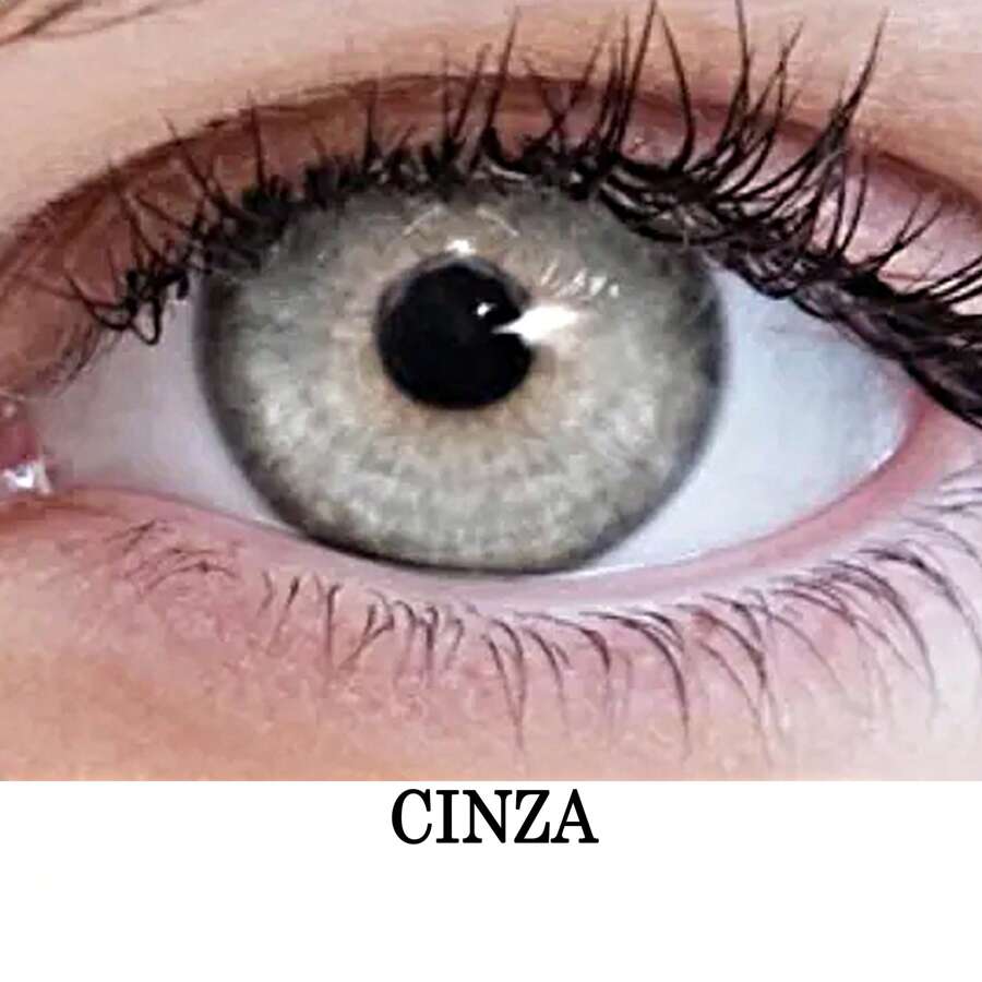Antares Imagem Foto e Otica Lunare Monthly Colored Contact Lenses Without Prescription - Xám - Xem 1