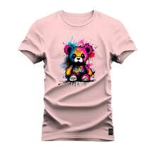 Nexstar Printed Cotton T-Shirt Fashion StreetWear Bloody Valentine - Màu Hồng baby - Xem 1