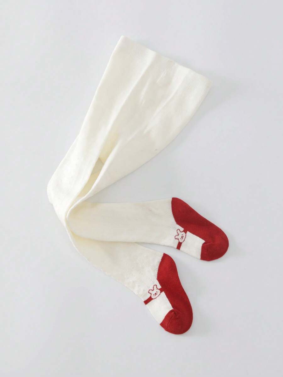 Mallas opacas para niñas, para primavera y otoño - Rojo - Ver 1